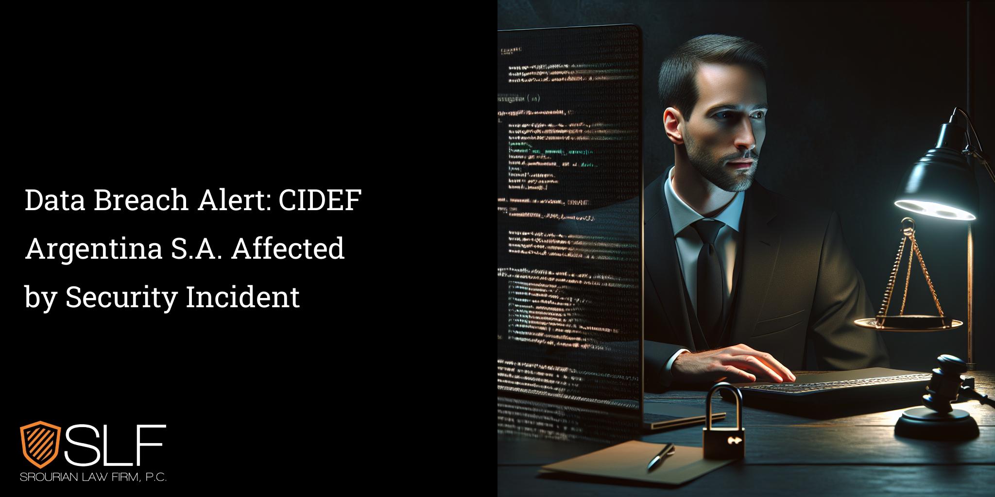 Data Breach Alert: CIDEF Argentina S.A. Affected by Security Incident