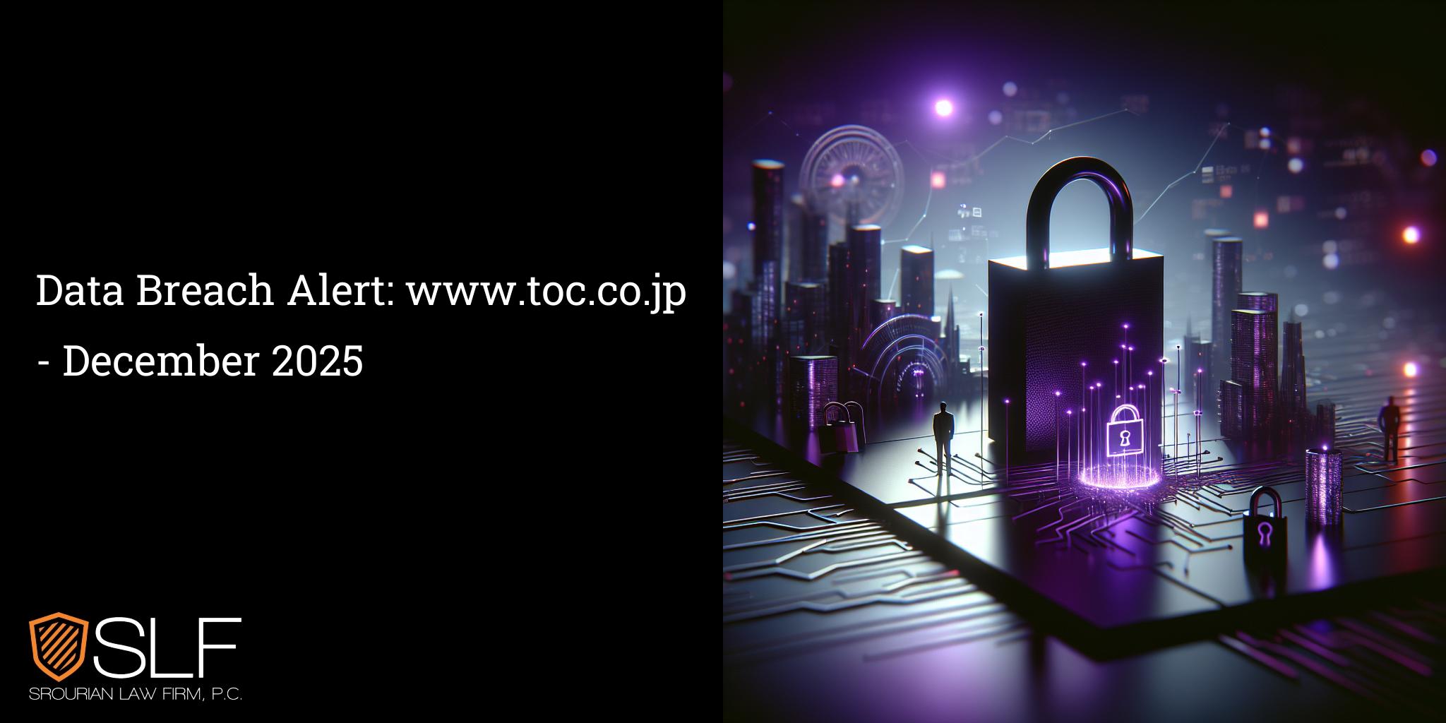 Data Breach Alert: www.toc.co.jp - December 2025