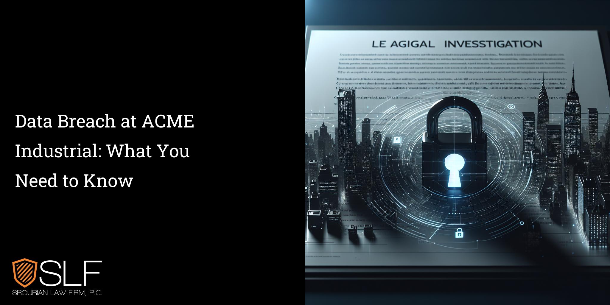 Data Breach at ACME Industrial: What You Need to Know