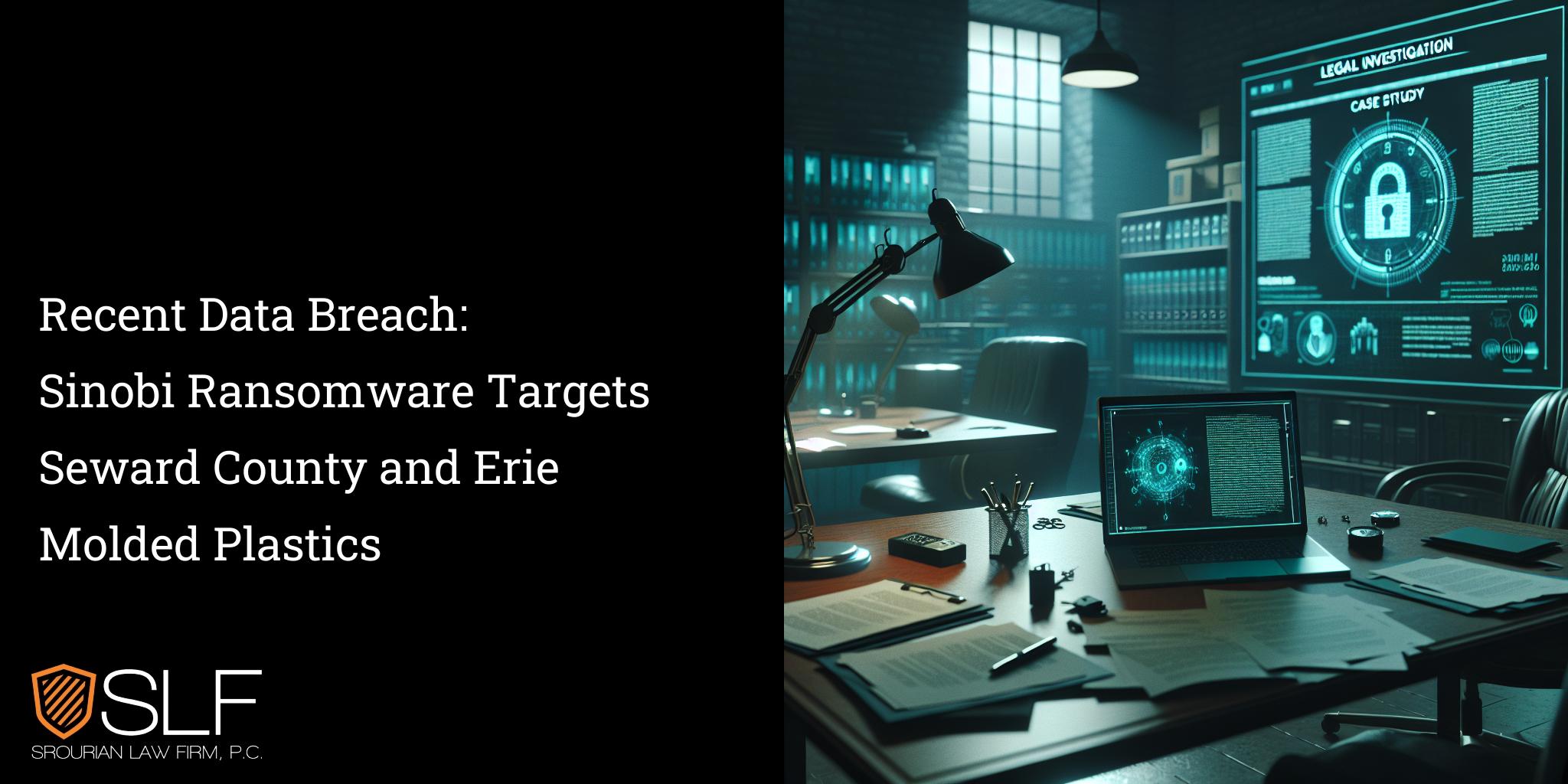 Recent Data Breach: Sinobi Ransomware Targets Seward County and Erie Molded Plastics