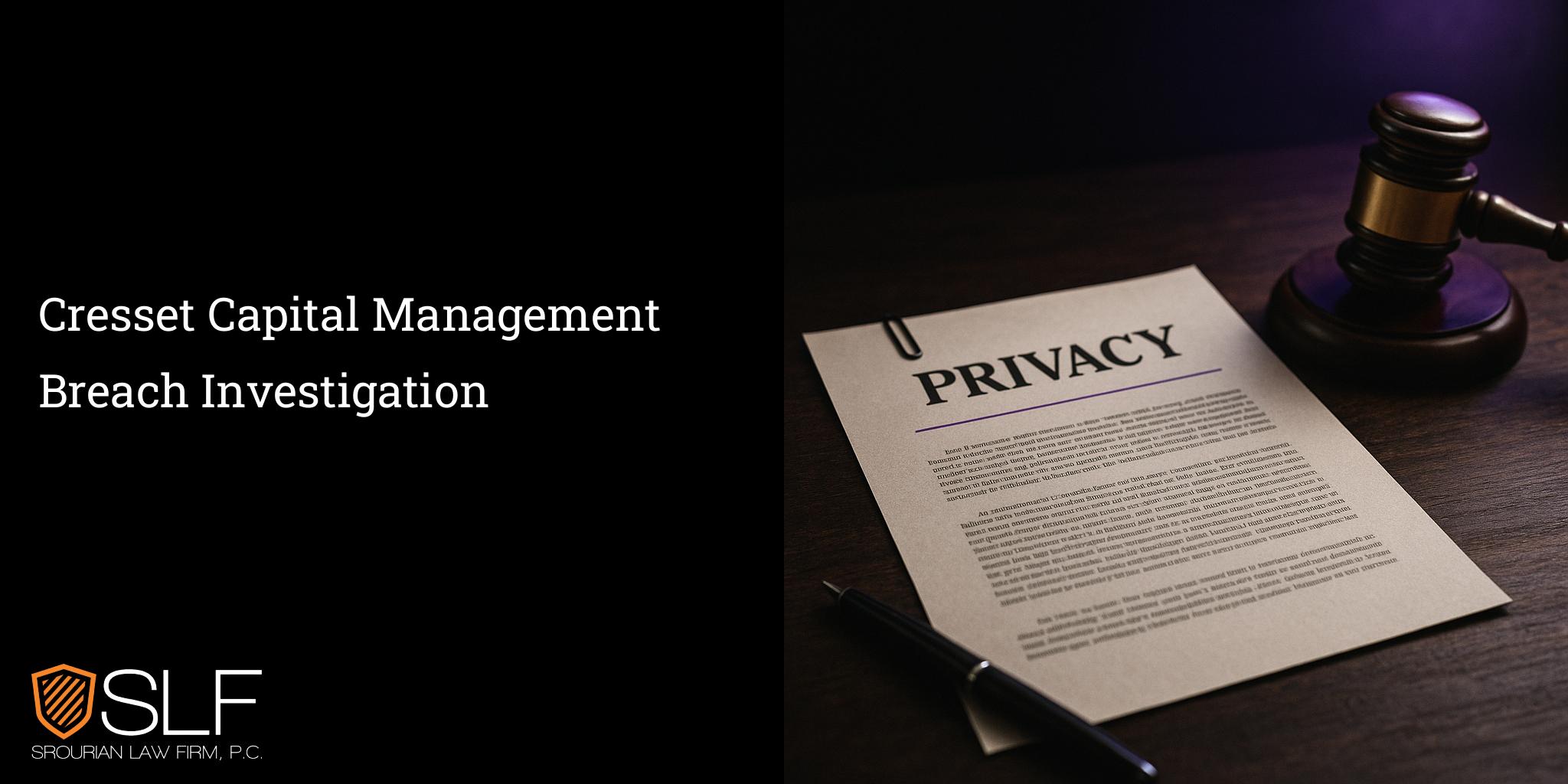 Cresset Capital Management Breach Investigation