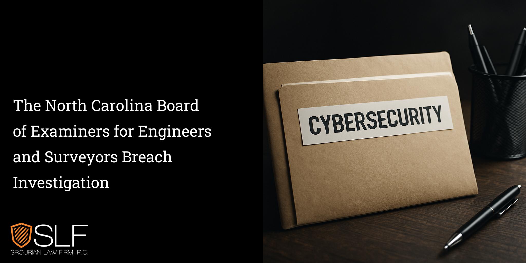 The North Carolina Board of Examiners for Engineers and Surveyors Breach Investigation