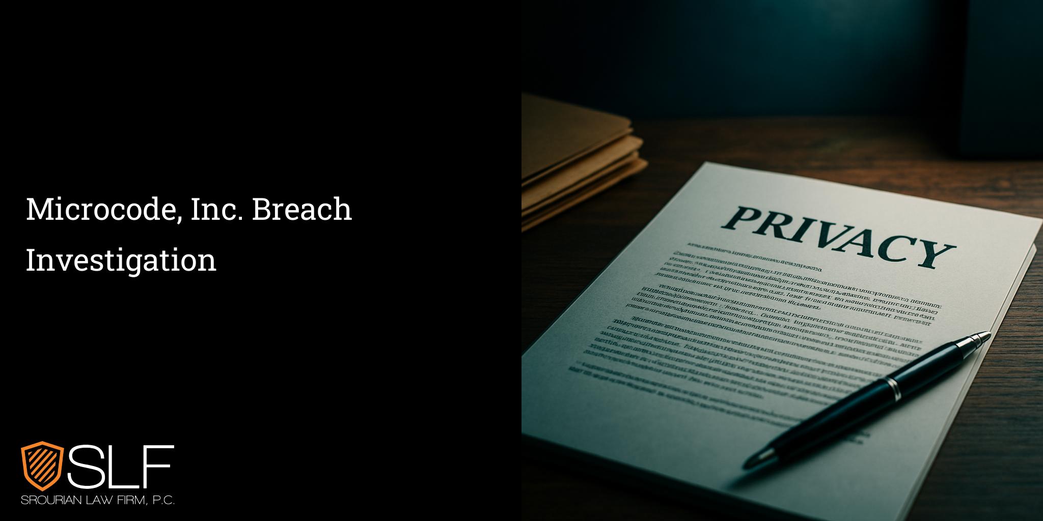 Microcode, Inc. Breach Investigation